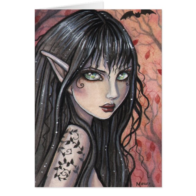 Autumn Imp Fairy Kaart beroemd gemaakt door Molly  (Voorkant)