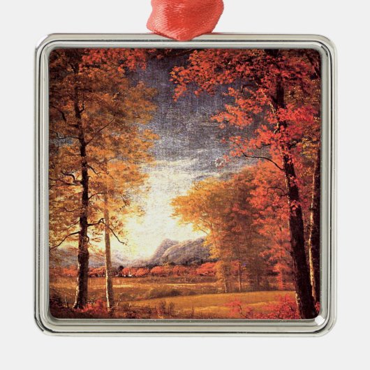 Autumn in America, Oneida County, New York, Metalen Ornament (Voorkant)