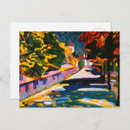 Autumn in Beieren, 1908, door Wassily Kandinsky Briefkaart (Voorkant / Achterkant)