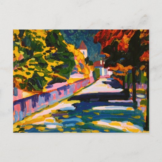 Autumn in Beieren, 1908, door Wassily Kandinsky Briefkaart (Voorkant)