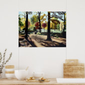 Autumn in Branch Brook Park, NJ. Poster (Keuken)