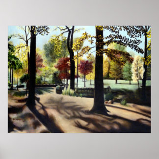 Autumn in Branch Brook Park, NJ. Poster