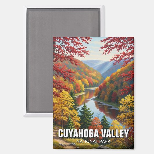 Autumn in Cuyahoga Valley National Park Ohio Magneet (Voorkant / Achterkant)