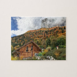 Autumn in de Alpen, Haute-Savoie, Franse Alpen Legpuzzel