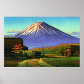 Autumn in Funatsu Mt Fuji Kawase Hasui 1953 Poster (Voorkant)