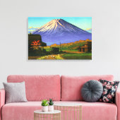 Autumn in Funatsu Mt Fuji Kawase Hasui 1953 Poster Canvas Afdruk (Insitu (Woonkamer))