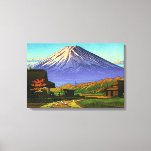 Autumn in Funatsu Mt Fuji Kawase Hasui 1953 Poster Canvas Afdruk