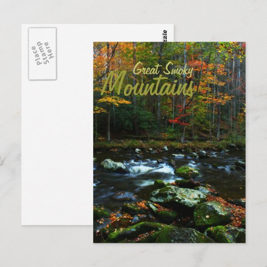 Autumn in het Grote Smoky-gebergte Briefkaart (Voorkant / Achterkant)