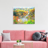 AUTUMN IN HET poster VALLEY Canvas Afdruk (Insitu (Woonkamer))
