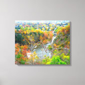 AUTUMN IN HET poster VALLEY Canvas Afdruk (Voorkant)