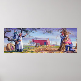 Autumn in Iowa Boerderij Life John O. Robert Sharp Poster