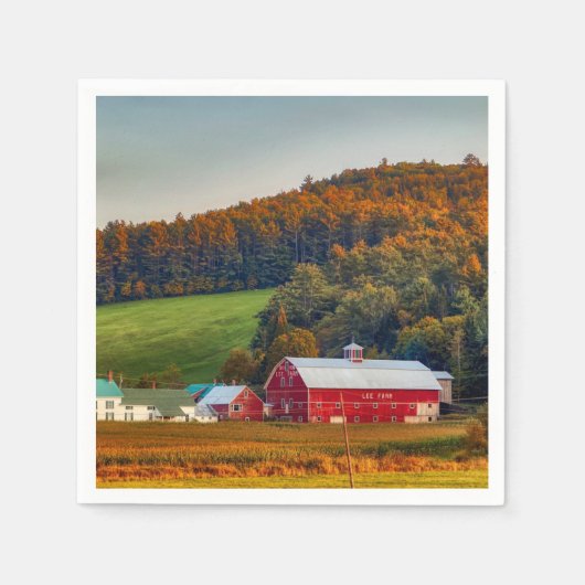 Autumn in New Hampshire Servet (Voorkant)