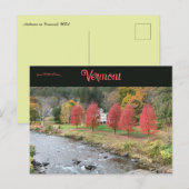 Autumn in Vermont Briefkaart (Voorkant / Achterkant)