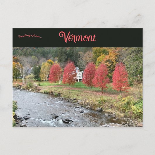 Autumn in Vermont Briefkaart (Voorkant)