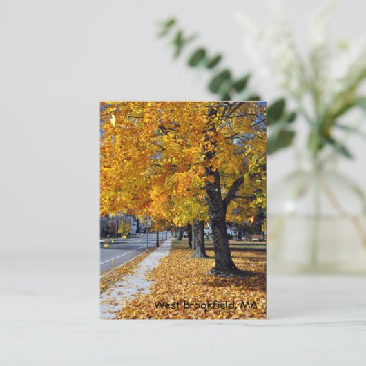 Autumn in West Brookfield, MA Briefkaart (Staand voorkant)