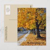 Autumn in West Brookfield, MA Briefkaart (Voorkant / Achterkant)