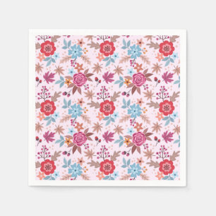 Autumn Inspired Rozen Pattern Print servetten