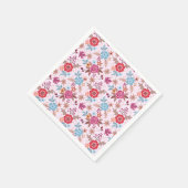 Autumn Inspired Rozen Pattern Print servetten (Hoek)