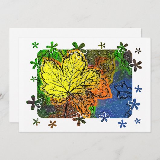 AUTUMN-INVITATIE (Voorkant / Achterkant)