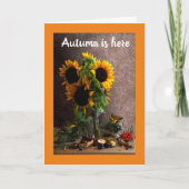 AUTUMN IS HIER/UW BIRTHDAY IS HIER! KAART (Voorkant)