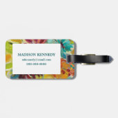 Autumn Joy Flowers Bagagelabel (Achterkant horizontaal)