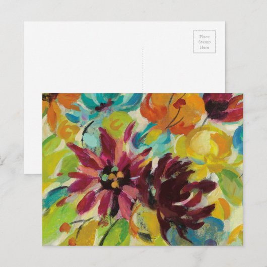 Autumn Joy Flowers Briefkaart (Voorkant / Achterkant)