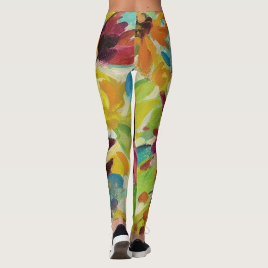 Autumn Joy Flowers Leggings (Achterkant)