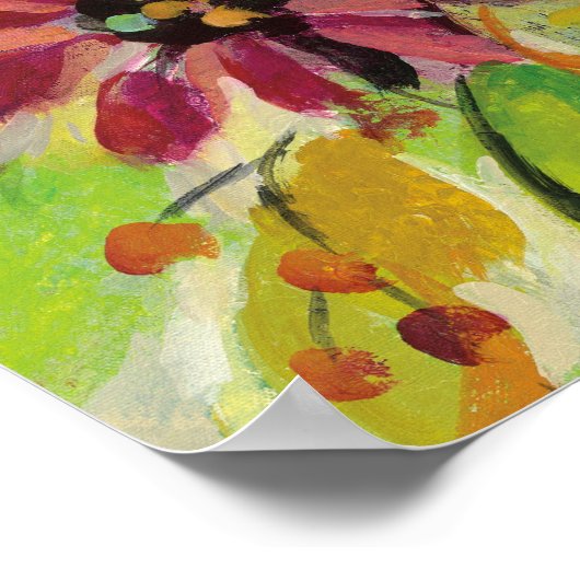 Autumn Joy Flowers Poster (Hoek)