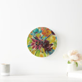 Autumn Joy Flowers Ronde Klok (Huis)