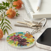Autumn Joy Flowers Sleutelhanger (Voorkant Rechts)