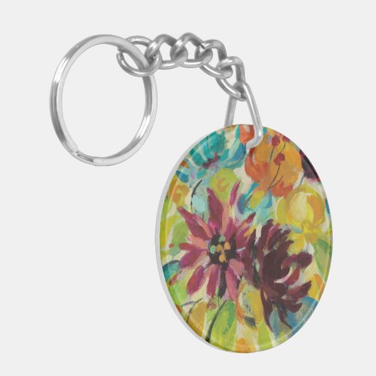 Autumn Joy Flowers Sleutelhanger (Voorkant Links)