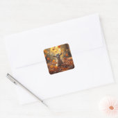 Autumn Joy Vierkante Sticker (Envelop)