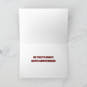 AUTUMN JUBILEUM WENST NAAR MIJN VROUW/HUSBAND/PART FEESTDAGEN KAART (Binnen)