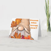 AUTUMN JUBILEUM WENST NAAR MIJN VROUW/HUSBAND/PART FEESTDAGEN KAART (Voorkant)