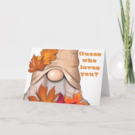 AUTUMN JUBILEUM WENST NAAR MIJN VROUW/HUSBAND/PART FEESTDAGEN KAART (Voorkant)