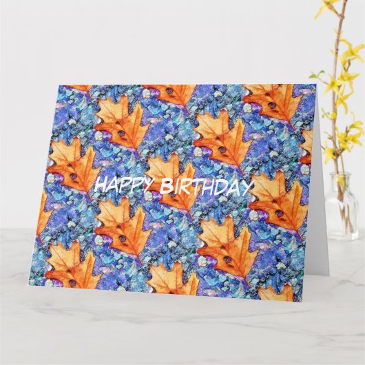 AUTUMN KAART (Gele Bloem)