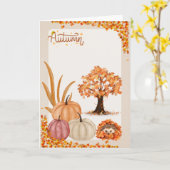 Autumn Kaart (Gele Bloem)