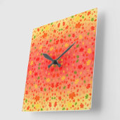 Autumn Kaleidoscope Vierkante Klok (Hoek)