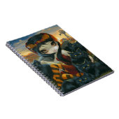 "Autumn Katten"-laptop Notitieboek (Rechterzijde)