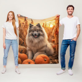Autumn Keeshond Fleece Deken