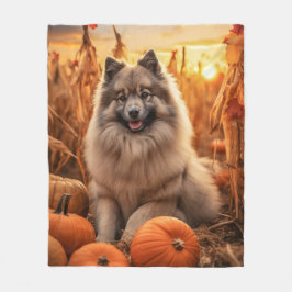 Autumn Keeshond Fleece Deken