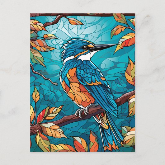 Autumn Kingfisher Briefkaart (Voorkant)