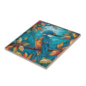 Autumn Kingfisher Keramische Tegel Tegeltje (Zijkant)