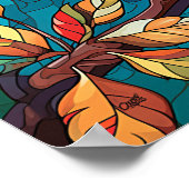 Autumn Kingfisher Poster (Hoek)