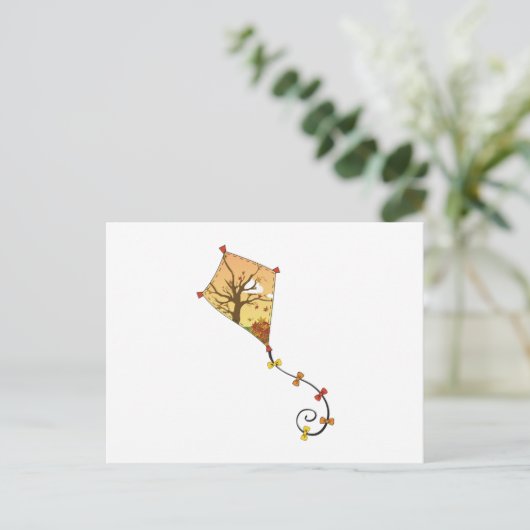 Autumn Kite Briefkaart (Staand voorkant)