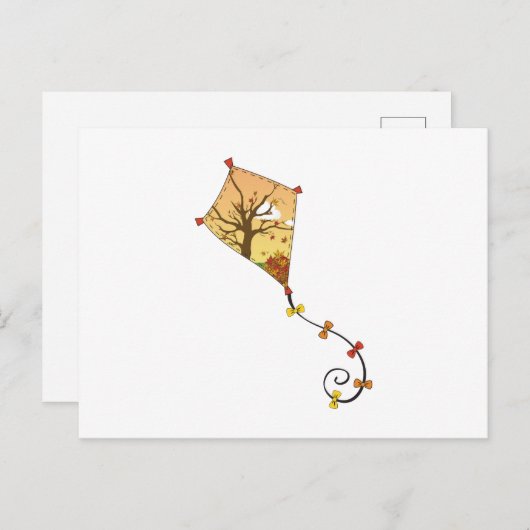 Autumn Kite Briefkaart (Voorkant / Achterkant)