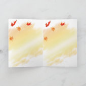 Autumn Kitten Kaart (Binnen)