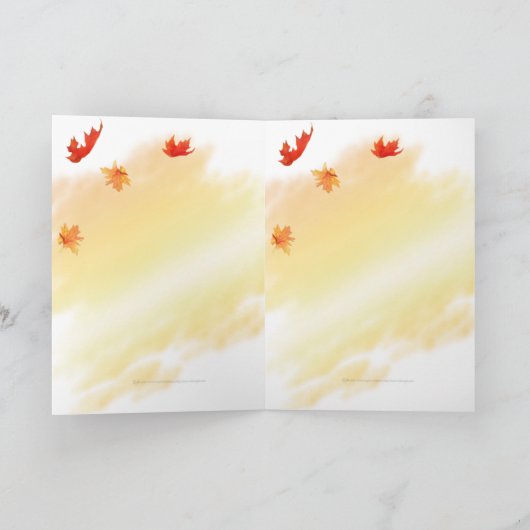 Autumn Kitten Kaart (Binnen)