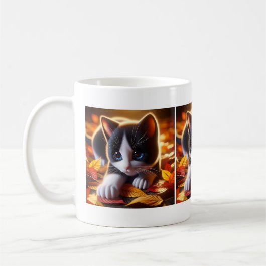 Autumn Kitten Mok (Links)