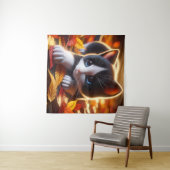 Autumn Kitten Tapestry Wandkleed (In Situ (horizontaal))